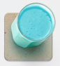 blue glass picture